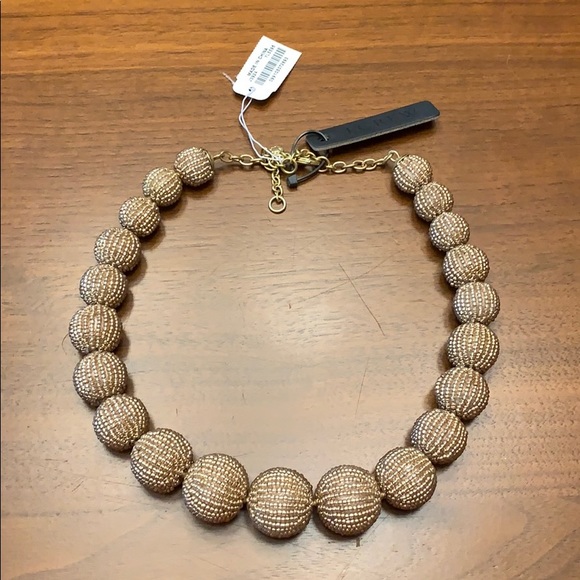 J. Crew Factory Jewelry - J.Crew Beaded Ball Necklace